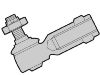 Rotule barre d'accouplement Tie Rod End:527055